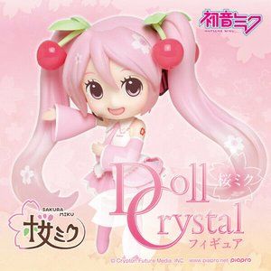Hatsune Miku figure Sakura Miku Doll Crystal TAITO